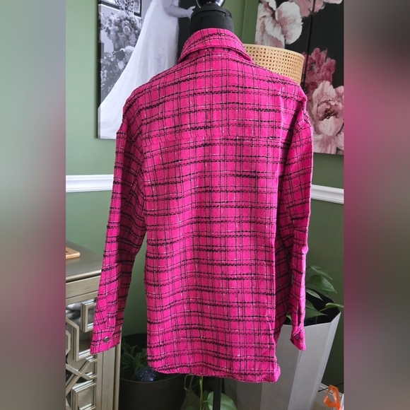 Long Sleeve Button Down Shacket #1050 NWOT - Picture 3 of 13